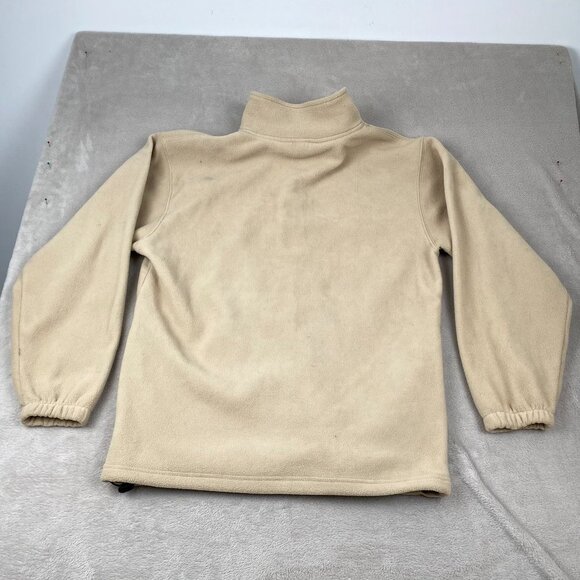 Team Realtree Mens Jacket Medium Fleece Full Zip High Neck Outdoors Beige - Picture 12 of 12